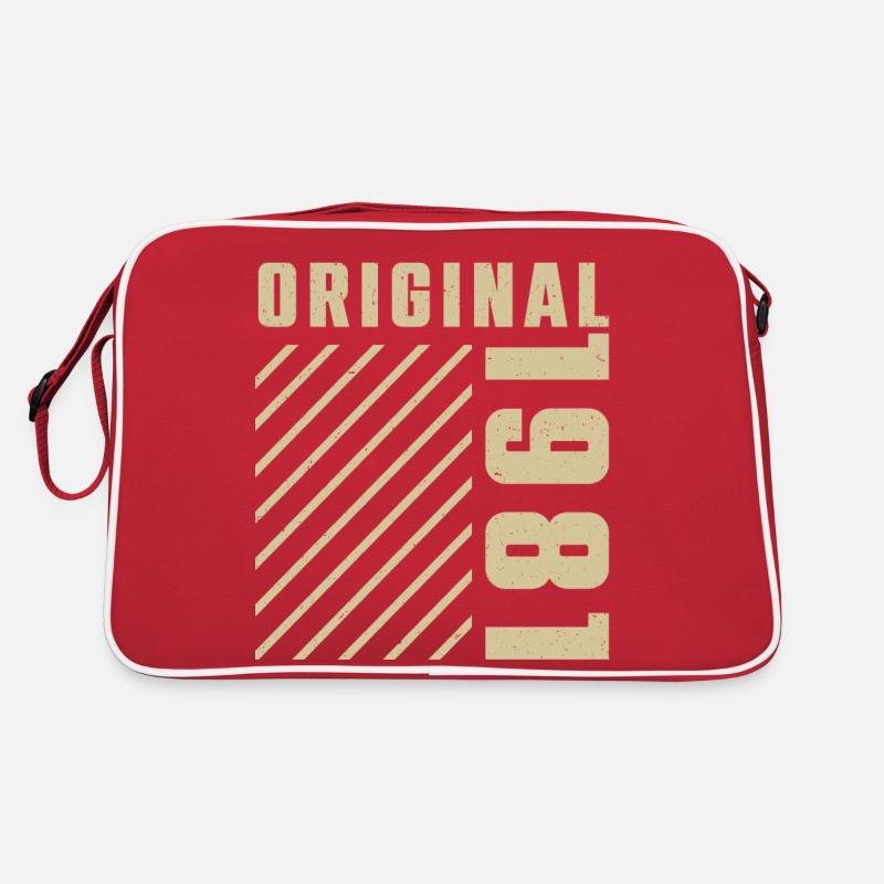 Original 1981 Authentic 1981 Vintage Bursdag Sac Retro