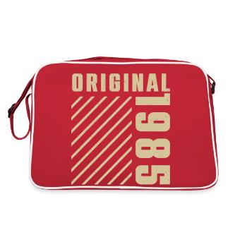 Original 1985 Authentic 1985 Vintage Bursdag - Sac Retro - rouge/blanc - Dos