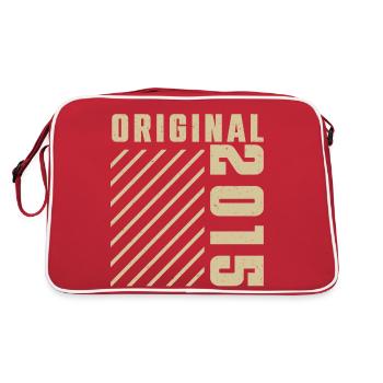 Original 2015 Authentic 2015 Vintage Bursdag - Sac Retro - rouge/blanc - Dos