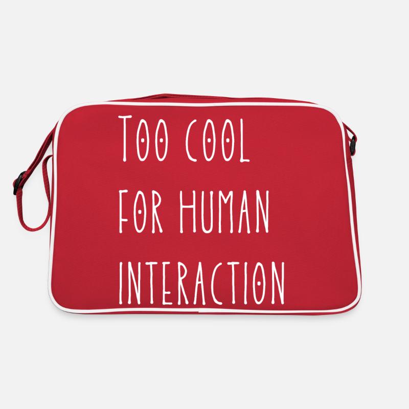 Too cool for human interaction Retro Bag
