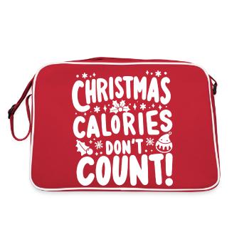 Christmas Calories Don’t Count - Retro Bag - red/white - Back