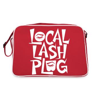 Deine Lash-Expertin - Retro Tasche - Rot/Weiß - Hinten