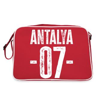 Antalya 07 – Fiers de la Riviera turque - Sac Retro - rouge/blanc - Dos