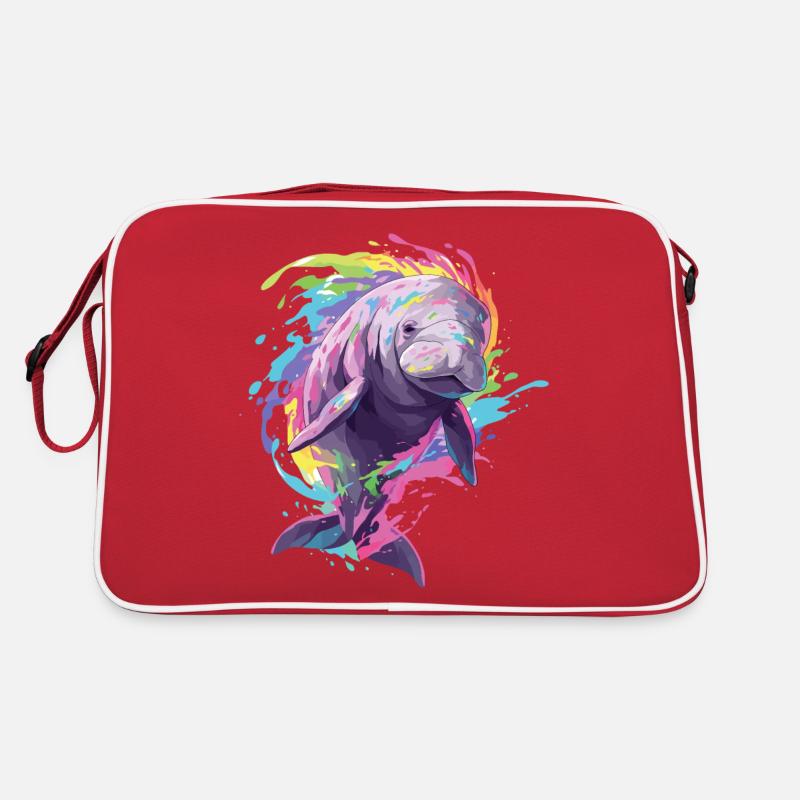 Dugong Vache à queue fourchue Lamantin Cochon d’Inde Sirenia Sac Retro