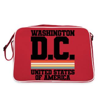 WASHINGTON D.C. United States of America - Retro Bag - red/white - Back