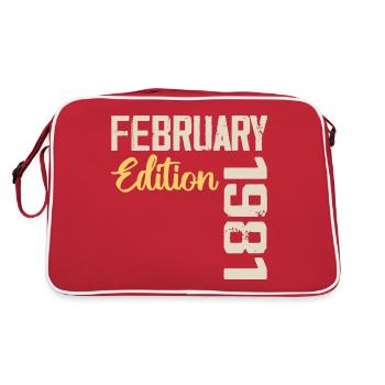 Février 1976 Anniversaire Février 1976 Rétro - Sac Retro - rouge/blanc - Dos