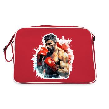 Boxeur - Sac Retro - rouge/blanc - Dos