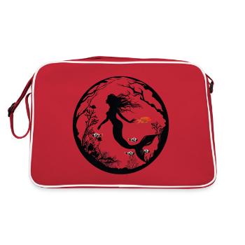 Les sirènes sont des contes de fées et des légendes - Sac Retro - rouge/blanc - Dos