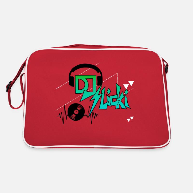 slicki logo - Retro Tasche - Rot/Weiß