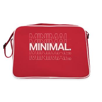 MINIMAL. CLEAR - Retro Bag - red/white - Back