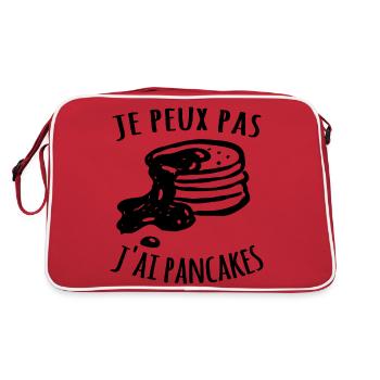 Je peux pas j'ai pancakes - Sac Retro - rouge/blanc - Dos