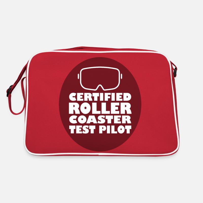 Rollercoaster Achterbahn Retro Tasche