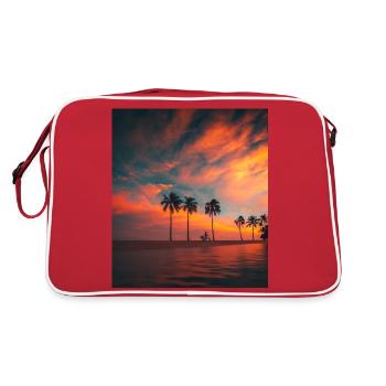 Captivating Sunsets: Beauty of Nature on Display - Retro Bag - red/white - Back