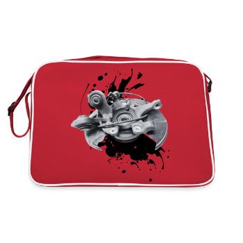 Steering knuckle: stability and durability 3 - Retro Bag - red/white - Back