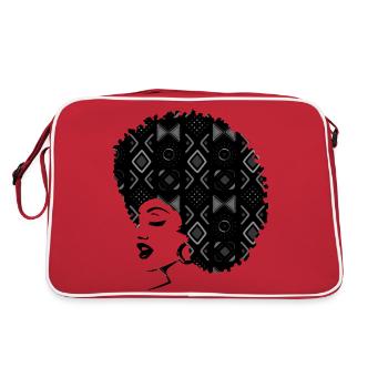 Afro femme - Sac Retro - rouge/blanc - Dos