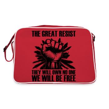 The Great Resist - Retro Bag - red/white - Back