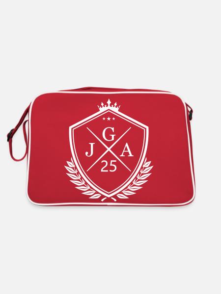 JGA 25 - Sac Retro - rouge/blanc - Dos
