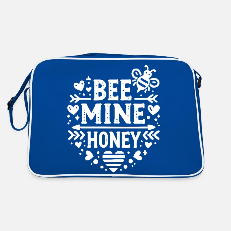 bee mine honey white Retro Bag