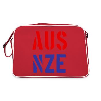 AUS - NZE - New Zealand - Australia - Neuseeland - Retro Bag - red/white - Back