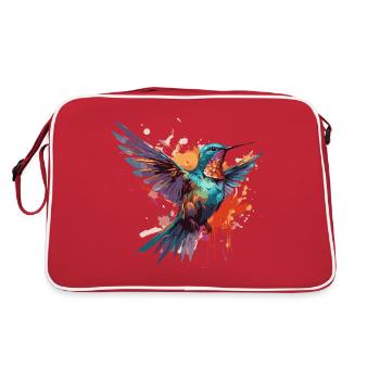 Rainbow Humming-Bird - Retro Bag - red/white - Back