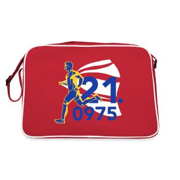 Semi-marathon 21.0975 - Sac Retro - rouge/blanc - Dos