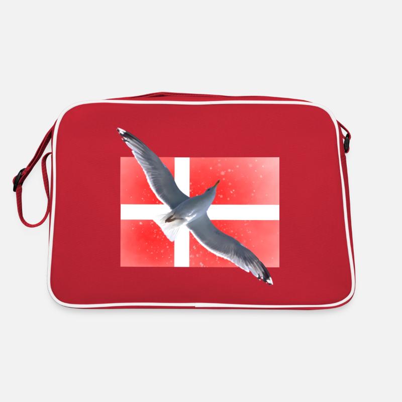 Dänemark Möwe Danmark Retro Tasche