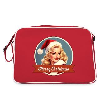 A Christmas Greeting - Retro Bag - red/white - Back