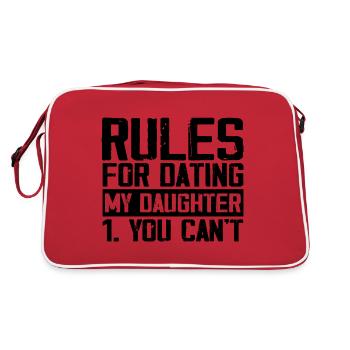 Rules for dating my daughter - Sac Retro - rouge/blanc - Dos