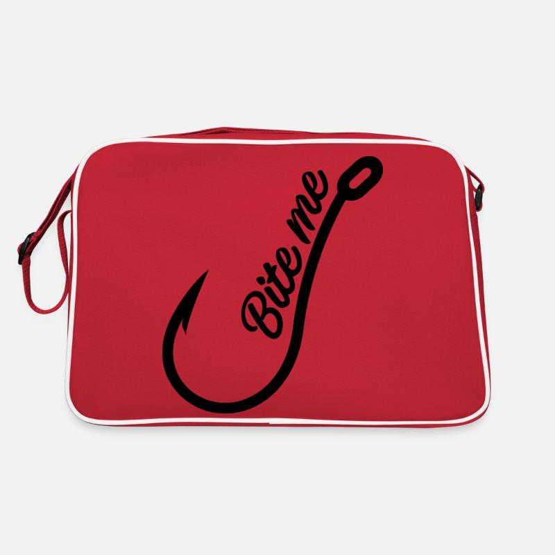 Fishing Bite Me Retro Tasche