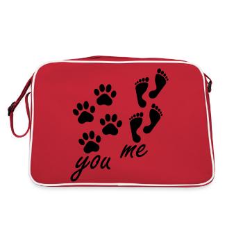 Chien chien - Sac Retro - rouge/blanc - Dos