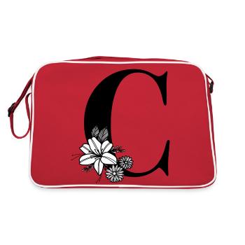 Letter C - Retro Bag - red/white - Back