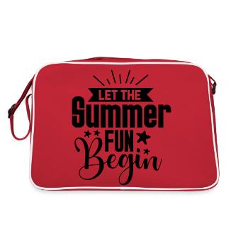 Let the Summer Fun begin - Retro Tasche - Rot/Weiß - Hinten