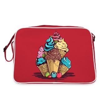 Fruit ice cream cones - Retro Bag - red/white - Back