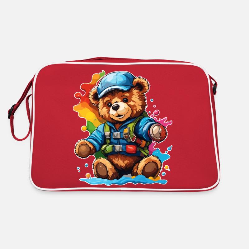 Teddybär / Kuscheltier / Stofftier / Geschenkidee Retro Tasche