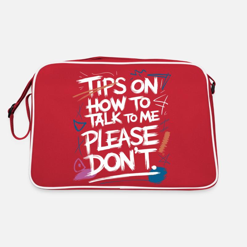 Introverti et sans conversation Sac Retro