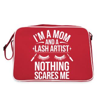 Power mom and lash professional - Retro Bag - red/white - Back