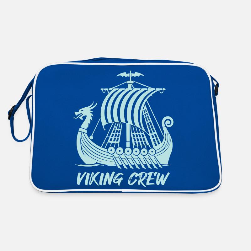 wikinger schiff viking Retro Tasche