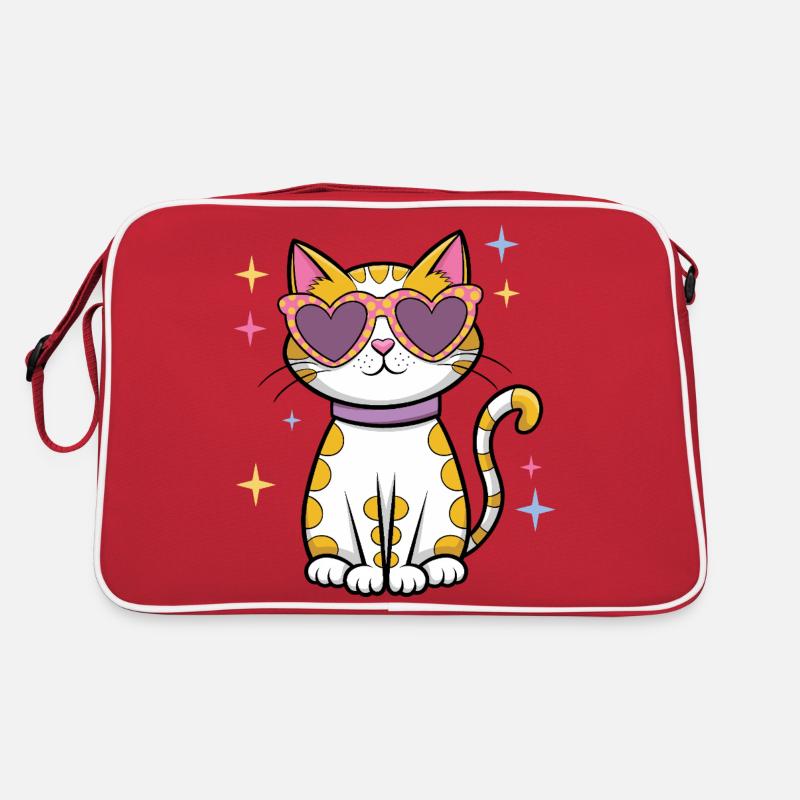 Cat Sparkle Retro Bag