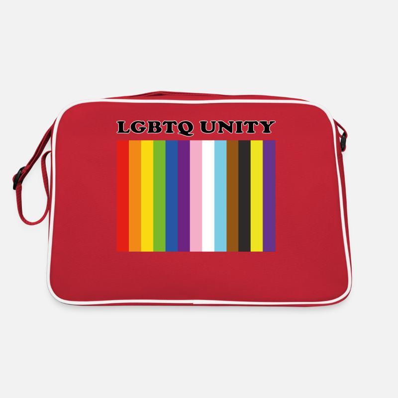 LGBTQ Pride Unity Inklusive Pride-Farben Retro Tasche