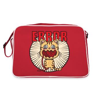 Cat error - Retro Bag - red/white - Back