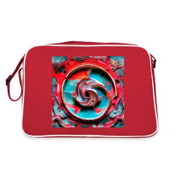 Roue de la vie à ressort - Sac Retro - rouge/blanc - Dos