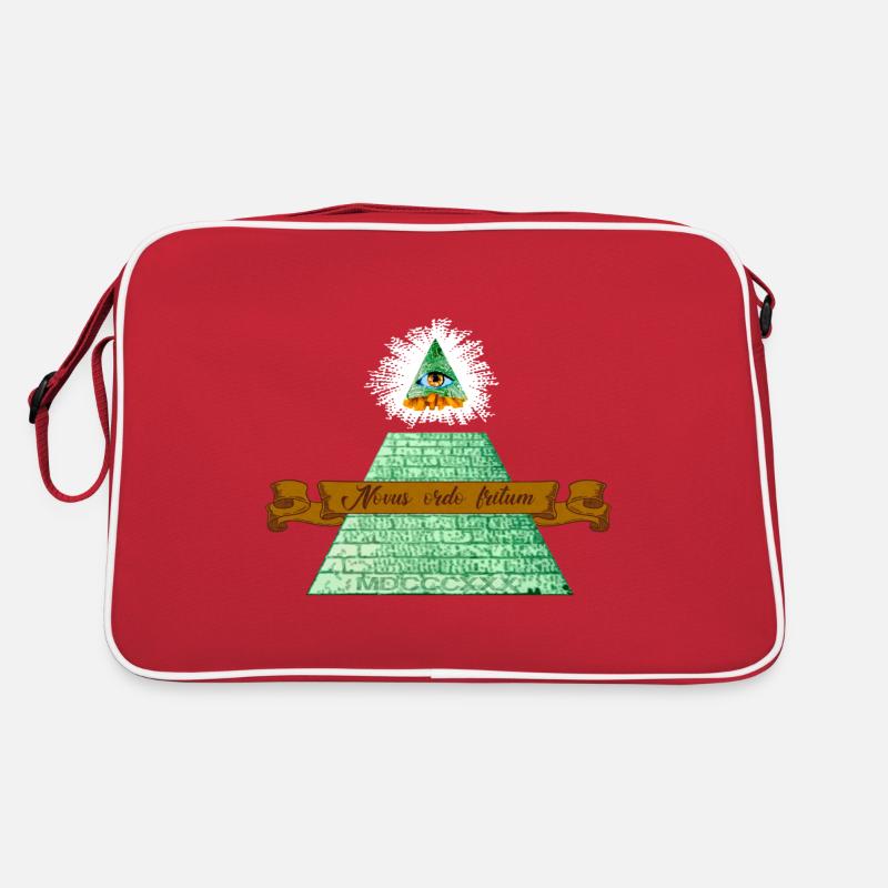 Illuminaferrite - Retro Tasche - Rot/Weiß