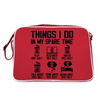 Disc Golf Players Disc Golf Disc Golf Players - Retro Bag - red/white - Back