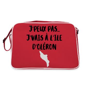 J peux pas J vais à L Ile d Oléron - Sac Retro - rouge/blanc - Dos