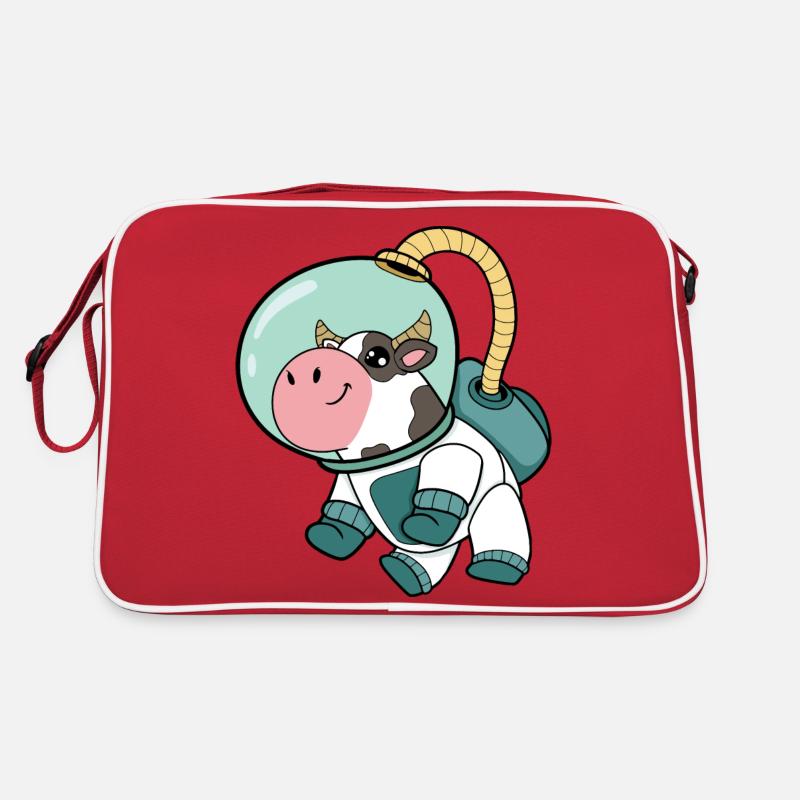 Vache astronaute Sac Retro
