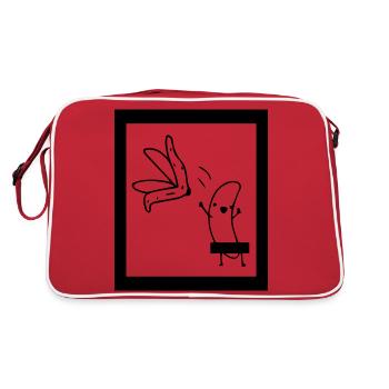 Fun Fun Funny - Retro Bag - red/white - Back
