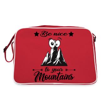 mountain hiking alpine via ferrata mountain hikers - Retro Bag - red/white - Back