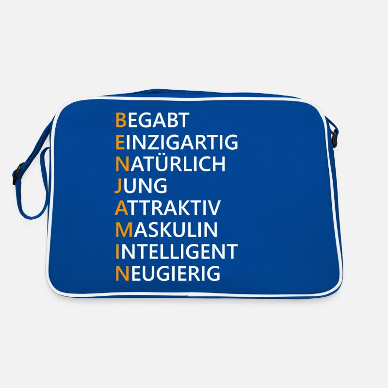 Benjamin Name Geschenk Retro Tasche