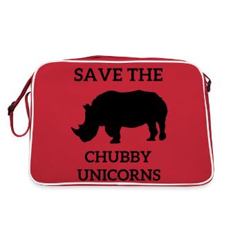 Sauvez la licorne potelée - Sac Retro - rouge/blanc - Dos