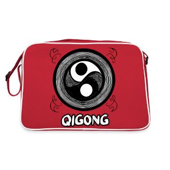 Qigong Méditation Tai Arts Martiaux Taoïsme 4 - Sac Retro - rouge/blanc - Dos